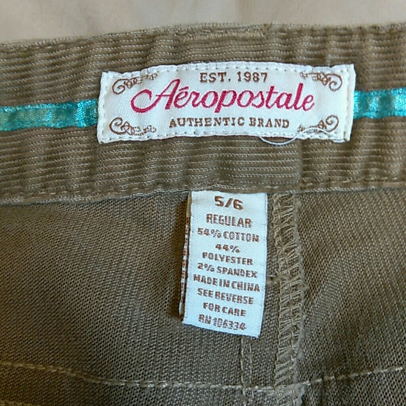 Aeropostal ladies brown corduroy pants - Picture 4 of 7